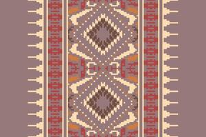 Ancient patterns Seamless Native American, Motif embroidery, Pixel Ikat embroidery Design for Print indigenous art aboriginal art pattern floral kurti mughal border vector