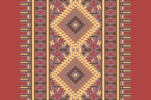 Ancient patterns Seamless Bandana print silk Motif embroidery, Pixel Ikat embroidery Design for Print tie dyeing pillowcase sambal puri kurti mughal architecture vector