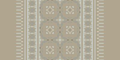 Baroque pattern Seamless Mughal architecture Motif embroidery, Pixel Ikat embroidery Design for Print Texture fabric saree sari carpet. kurta patola saree vector