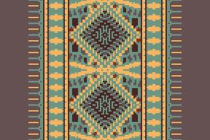 Ancient patterns Seamless Native American, Motif embroidery, Pixel Ikat embroidery Design for Print jacquard slavic pattern folklore pattern kente arabesque vector