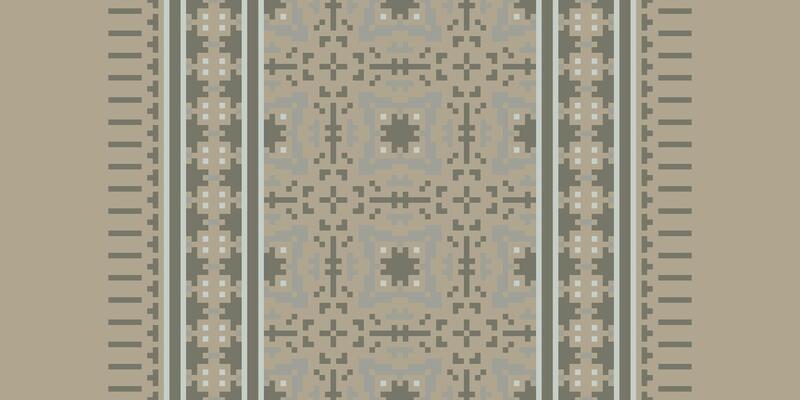 Baroque pattern Seamless Mughal architecture Motif embroidery, Pixel Ikat embroidery Design for Print endless arabesque cloth dupatta shawl bandana print silk kurta men