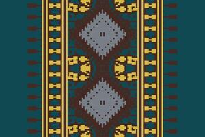 Ancient patterns Seamless Bandana print silk Motif embroidery, Pixel Ikat embroidery Design for Print kurta pattern mughal motifs tapestry pattern floral repeat vector
