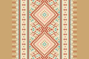 Ancient patterns Seamless Bandana print silk Motif embroidery, Pixel Ikat embroidery Design for Print scandinavian pattern saree ethnic nativity gypsy pattern vector