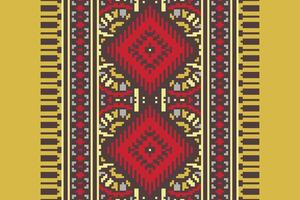 Ancient patterns Seamless Bandana print silk Motif embroidery, Pixel Ikat embroidery Design for Print border embroidery ancient egypt vector