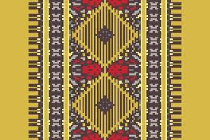 Ancient patterns Seamless Bandana print silk Motif embroidery, Pixel Ikat embroidery Design for Print egyptian hieroglyphs tibetan geo pattern vector