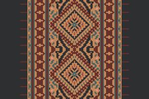 Ancient patterns Seamless Australian aboriginal pattern Motif embroidery, Pixel Ikat embroidery Design for Print tie dyeing pillowcase sambal puri kurti mughal architecture vector