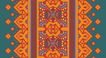 Ancient patterns Seamless Mughal architecture Motif embroidery, Pixel Ikat embroidery Design for Print lace pattern seamless pattern vintage shibori jacquard seamless vector