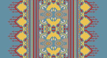 Ancient patterns Seamless Mughal architecture Motif embroidery, Pixel Ikat embroidery Design for Print kurta pattern mughal motifs tapestry pattern floral repeat vector