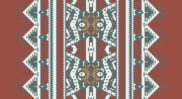 Ancient patterns Seamless Scandinavian pattern Motif embroidery, Pixel Ikat embroidery Design for Print endless arabesque cloth dupatta shawl bandana print silk kurta men vector