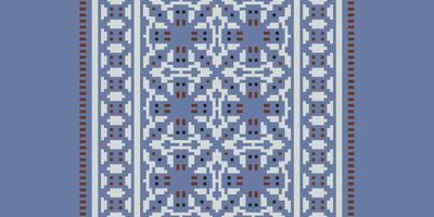 Baroque pattern Seamless Mughal architecture Motif embroidery, Pixel Ikat embroidery Design for Print tapestry floral kimono repeat pattern lacing spanish motif vector