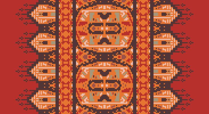 Ancient patterns Seamless Scandinavian pattern Motif embroidery, Pixel Ikat embroidery Design for Print pattern vintage flower folk navajo patchwork pattern