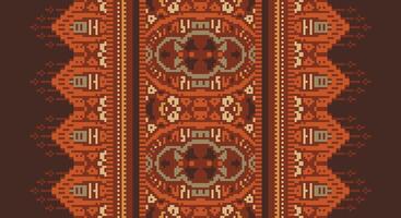 Bukhara pattern Seamless Native American, Motif embroidery, Pixel Ikat embroidery Design for Print indigenous art aboriginal art pattern floral kurti mughal border vector