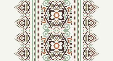 Bukhara pattern Seamless Native American, Motif embroidery, Pixel Ikat embroidery Design for Print pattern vintage flower folk navajo patchwork pattern vector