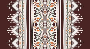 Bukhara pattern Seamless Bandana print silk Motif embroidery, Pixel Ikat embroidery Design for Print kurta pattern mughal motifs tapestry pattern floral repeat vector