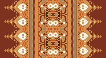 Bukhara pattern Seamless Native American, Motif embroidery, Pixel Ikat embroidery Design for Print tie dyeing pillowcase sambal puri kurti mughal architecture vector