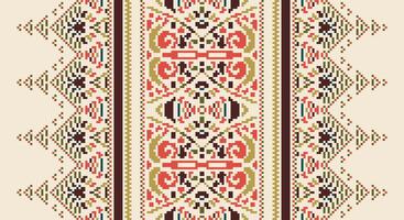 Bukhara pattern Seamless Australian aboriginal pattern Motif embroidery, Pixel Ikat embroidery Design for Print scandinavian pattern saree ethnic nativity gypsy pattern vector