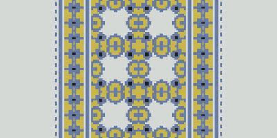 Baroque pattern Seamless Mughal architecture Motif embroidery, Pixel Ikat embroidery Design for Print jacquard slavic pattern folklore pattern kente arabesque vector
