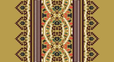 Bukhara pattern Seamless Australian aboriginal pattern Motif embroidery, Pixel Ikat embroidery Design for Print scandinavian pattern saree ethnic nativity gypsy pattern vector