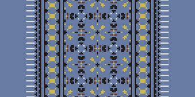 Baroque pattern Seamless Mughal architecture Motif embroidery, Pixel Ikat embroidery Design for Print figure tribal ink on cloth patola sari vector
