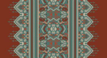 Bukhara pattern Seamless Australian aboriginal pattern Motif embroidery, Pixel Ikat embroidery Design for Print tie dyeing pillowcase sambal puri kurti mughal architecture vector
