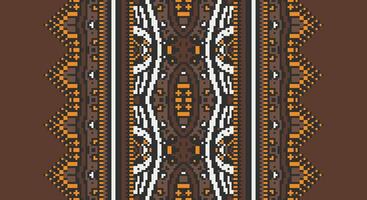 Bukhara pattern Seamless Mughal architecture Motif embroidery, Pixel Ikat embroidery Design for Print scandinavian pattern saree ethnic nativity gypsy pattern vector