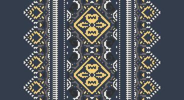 Bukhara pattern Seamless Scandinavian pattern Motif embroidery, Pixel Ikat embroidery Design for Print pattern vintage flower folk navajo patchwork pattern vector