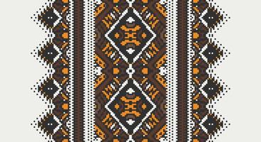Bukhara pattern Seamless Mughal architecture Motif embroidery, Pixel Ikat embroidery Design for Print lace pattern seamless pattern vintage shibori jacquard seamless vector