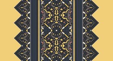 Bukhara pattern Seamless Scandinavian pattern Motif embroidery, Pixel Ikat embroidery Design for Print lace pattern seamless pattern vintage shibori jacquard seamless vector