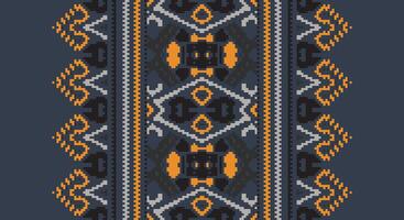Bukhara pattern Seamless Scandinavian pattern Motif embroidery, Pixel Ikat embroidery Design for Print scandinavian pattern saree ethnic nativity gypsy pattern vector