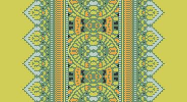 Bukhara pattern Seamless Scandinavian pattern Motif embroidery, Pixel Ikat embroidery Design for Print indigenous art aboriginal art pattern floral kurti mughal border vector