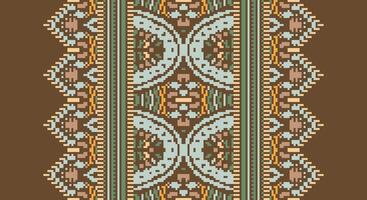 Bukhara pattern Seamless Scandinavian pattern Motif embroidery, Pixel Ikat embroidery Design for Print tie dyeing pillowcase sambal puri kurti mughal architecture vector