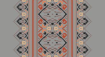 Fashion pattern Seamless Native American, Motif embroidery, Pixel Ikat embroidery Design for Print scandinavian pattern saree ethnic nativity gypsy pattern vector