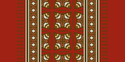 Baroque pattern Seamless Scandinavian pattern Motif embroidery, Pixel Ikat embroidery Design for Print Texture fabric saree sari carpet. kurta patola saree vector