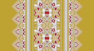 Fashion pattern Seamless Australian aboriginal pattern Motif embroidery, Pixel Ikat embroidery Design for Print indigenous art aboriginal art pattern floral kurti mughal border vector