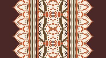 Fashion pattern Seamless Australian aboriginal pattern Motif embroidery, Pixel Ikat embroidery Design for Print scandinavian pattern saree ethnic nativity gypsy pattern vector
