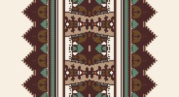 Fashion pattern Seamless Australian aboriginal pattern Motif embroidery, Pixel Ikat embroidery Design for Print kurta pattern mughal motifs tapestry pattern floral repeat vector