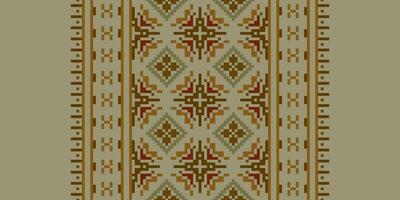 Motif folklore pattern Seamless Mughal architecture Motif embroidery, Pixel Ikat embroidery Design for Print tie dyeing pillowcase sambal puri kurti mughal architecture vector