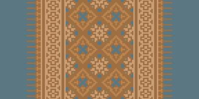 Baroque pattern Seamless Scandinavian pattern Motif embroidery, Pixel Ikat embroidery Design for Print tapestry floral kimono repeat pattern lacing spanish motif vector