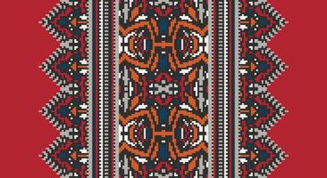 Fashion pattern Seamless Scandinavian pattern Motif embroidery, Pixel Ikat embroidery Design for Print jacquard slavic pattern folklore pattern kente arabesque vector