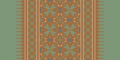 Baroque pattern Seamless Scandinavian pattern Motif embroidery, Pixel Ikat embroidery Design for Print pattern vintage flower folk navajo patchwork pattern vector