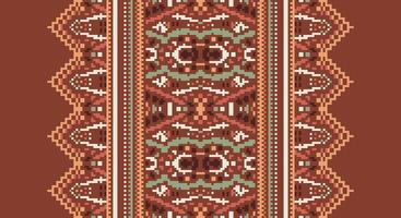 Tissue Dupatta Seamless Australian aboriginal pattern Motif embroidery, Pixel Ikat embroidery Design for Print endless arabesque cloth dupatta shawl bandana print silk kurta men vector