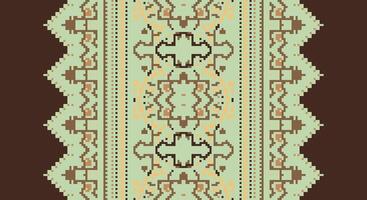 Tissue Dupatta Seamless Australian aboriginal pattern Motif embroidery, Pixel Ikat embroidery Design for Print kurta pattern mughal motifs tapestry pattern floral repeat vector