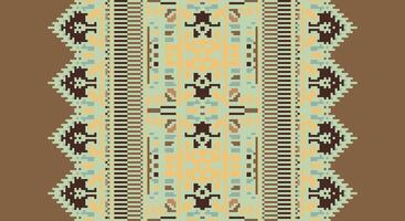 Tissue Dupatta Seamless Australian aboriginal pattern Motif embroidery, Pixel Ikat embroidery Design for Print tie dyeing pillowcase sambal puri kurti mughal architecture vector
