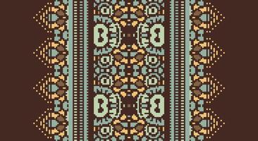 Tissue Dupatta Seamless Australian aboriginal pattern Motif embroidery, Pixel Ikat embroidery Design for Print vyshyvanka placemat quilt sarong sarong beach kurtis Indian motifs vector