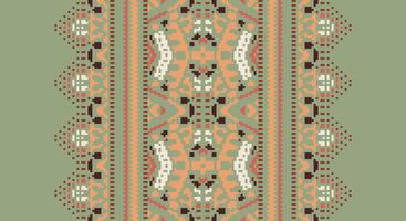 Tissue Dupatta Seamless Australian aboriginal pattern Motif embroidery, Pixel Ikat embroidery Design for Print jacquard slavic pattern folklore pattern kente arabesque vector