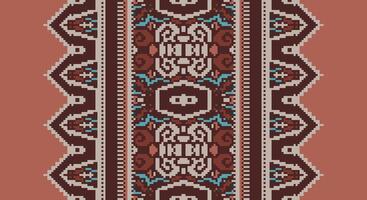 Tissue Dupatta Seamless Mughal architecture Motif embroidery, Pixel Ikat embroidery Design for Print australian curtain pattern geometric pillow model kurti mughal flowers vector