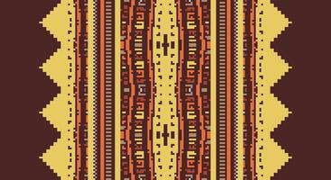 Tissue Dupatta Seamless Mughal architecture Motif embroidery, Pixel Ikat embroidery Design for Print scandinavian pattern saree ethnic nativity gypsy pattern vector