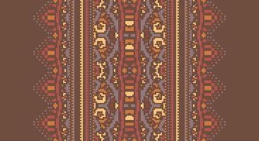 Tissue Dupatta Seamless Scandinavian pattern Motif embroidery, Pixel Ikat embroidery Design for Print scarf hijab pattern kerchief Pixel Ikat Silk kurti model mughal patterns vector