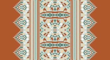 Peruvian pattern Seamless Native American, Motif embroidery, Pixel Ikat embroidery Design for Print tie dyeing pillowcase sambal puri kurti mughal architecture vector