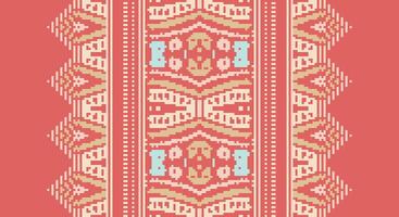 Peruvian pattern Seamless Australian aboriginal pattern Motif embroidery, Pixel Ikat embroidery Design for Print Texture fabric saree sari carpet. kurta patola saree vector